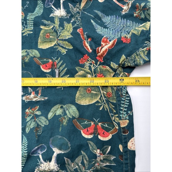 Eddie Bauer Shirt Mens X-Large Green Mushroom Nature Classic Fit Cottagecore - Picture 5 of 8